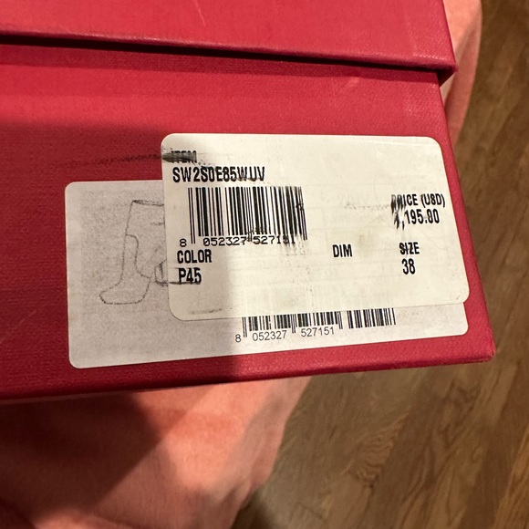 Suede Beige Valentino boots with studs on heels. From the RealReal. - Picture 9 of 10